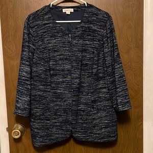 Coldwater Creek navy blue jacket size 16